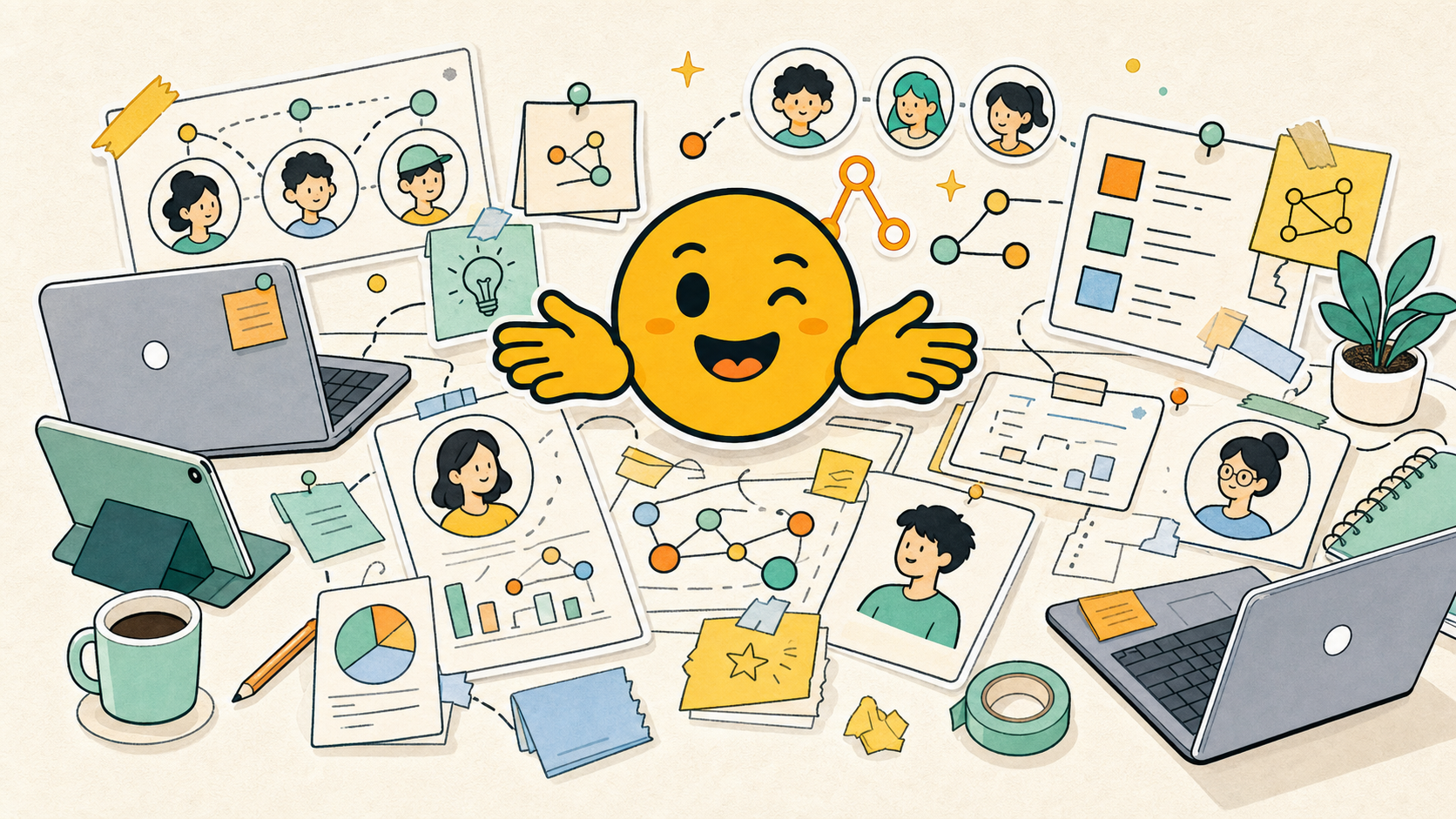 Mascot connecting student AI projects, community, opportunities, and partners
